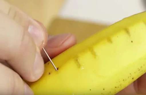 Outbrain Ad Example 41933 - He Pricks A Needle Into A Banana And Look What Happens Next! This Trick Is Super Handy!
