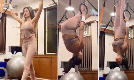 Taboola Ad Example 55859 - Sushmita Sen's Unbelievable Workout With Gymnastic Rings Will Blow Your Mind