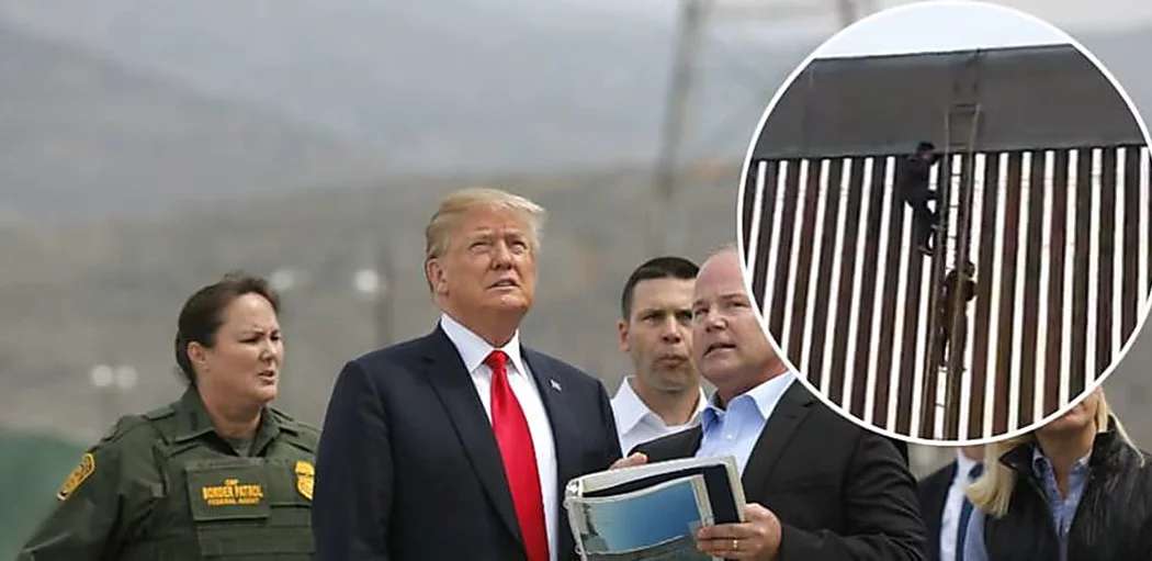 Outbrain Ad Example 46728 - Footage Shows Man Vaulting Donald Trump's Mexican Border Wall In Seconds