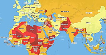 Taboola Ad Example 5695 - Top 20 Most Dangerous Countries In The World For Tourists