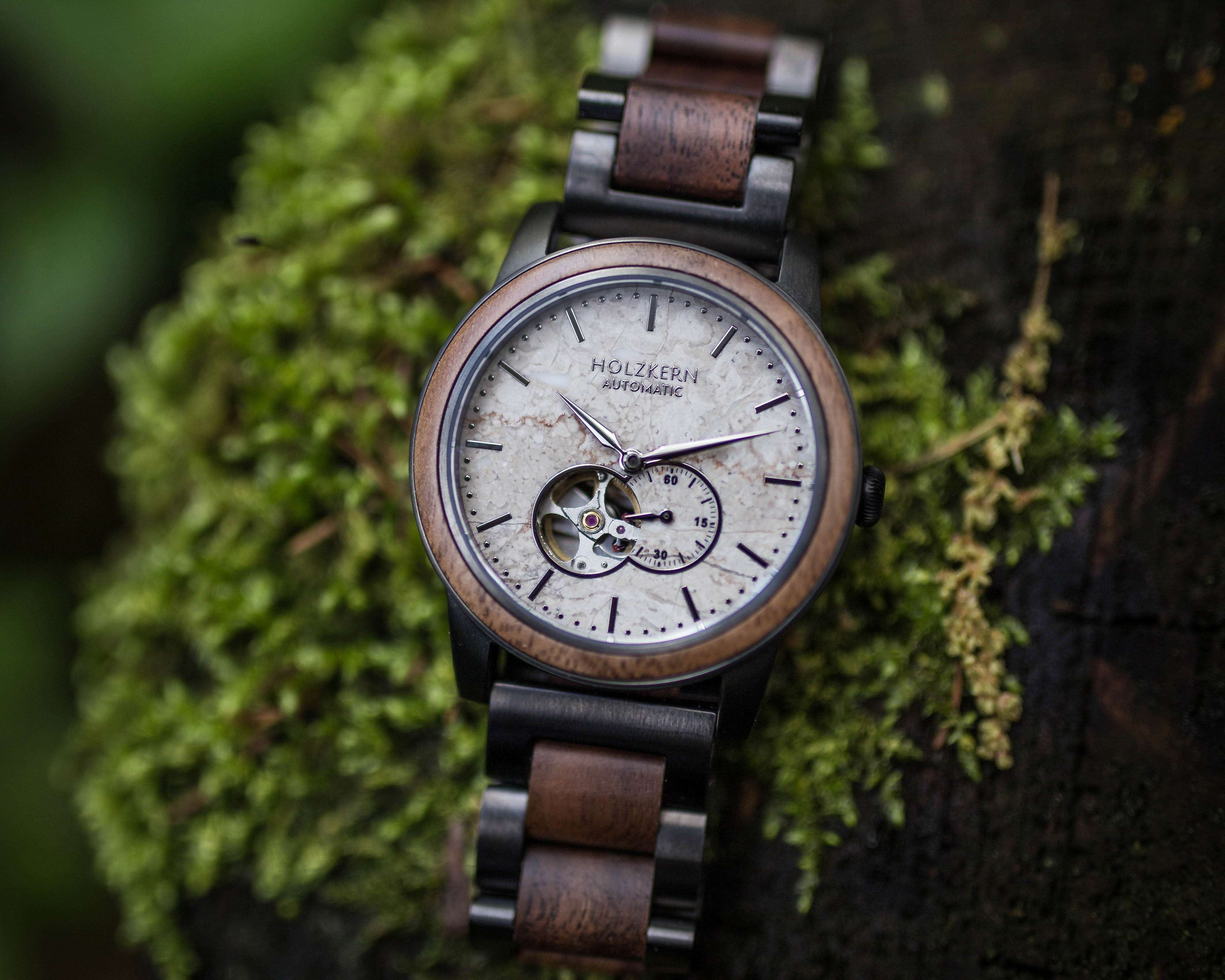 Taboola Ad Example 62214 - Handcrafted Out Of Wood And Stone. Why These Timepieces Are Special For Nature Lovers.