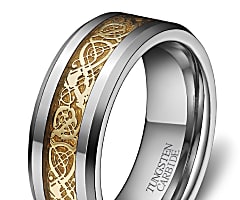 Taboola Ad Example 19058 - Valentine's Day Is Coming!- All Gold Tungsten Rings Under $49.99