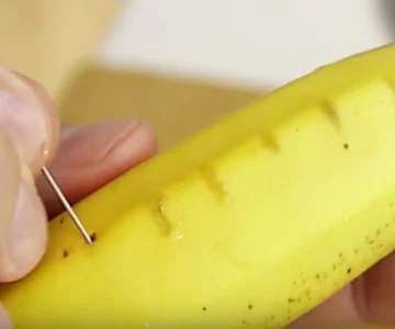 Outbrain Ad Example 43106 - He Pricks A Needle Into A Banana And Look What Happens Next! This Trick Is Super Handy!