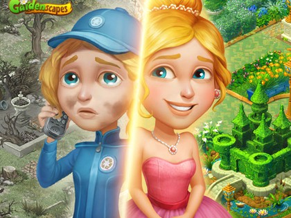 are there any games that are played like the gardenscapes ads