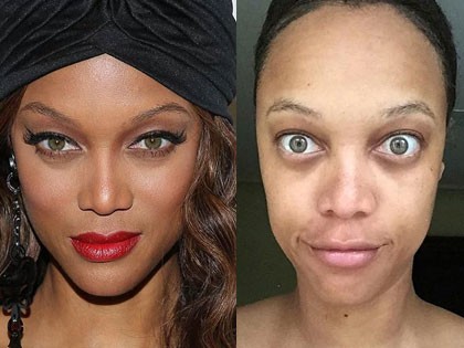 RevContent Ad Example 16575 - Remember Tyra Banks? 25 Celebrities Who Look Bad Without Makeup