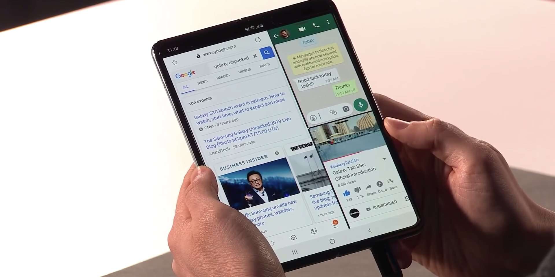 Taboola Ad Example 63252 - Watch Samsung Unveil Its Foldable Phone — The Galaxy Fold
