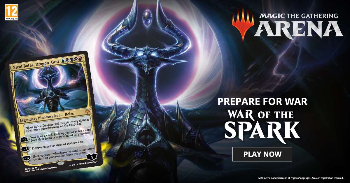 Google Ad Exchange Ad Example 50052 - War Of The Spark On MTG Arena
