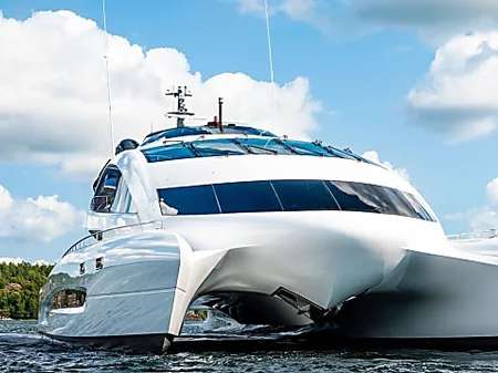 Outbrain Ad Example 47289 - Porsche-Designed Superyacht, Royal Falcon One, Hits The Market