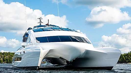 Outbrain Ad Example 46221 - Porsche-Designed Superyacht, Royal Falcon One, Hits The Market