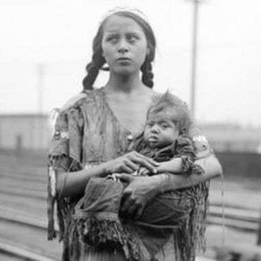 Yahoo Gemini Ad Example 47897 - A Young Native-American Woman And Child, 1930