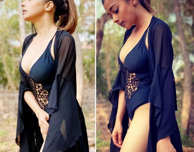 Taboola Ad Example 39437 - Tina Datta Wears The Hottest Black Lacy Monokini To Pose Amid Woods For Her Latest Shoot - See Viral Pics