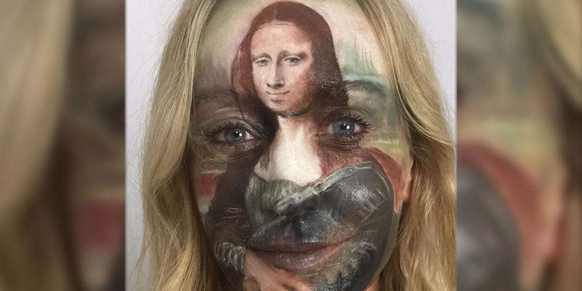 Taboola Ad Example 38188 - A Makeup Artist Painted A Super Realistic 'Mona Lisa' On Her Face - Business Insider