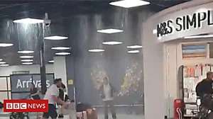Outbrain Ad Example 57019 - Video Captures Rain Pouring Into Airport Terminal
