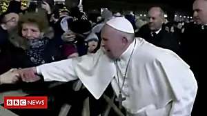 Outbrain Ad Example 30180 - Pope Slaps Pilgrim's Hand After Arm Yank