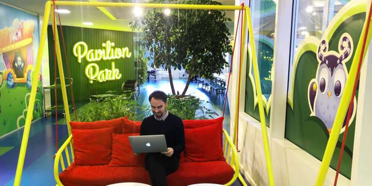 Taboola Ad Example 64004 - Take A Look Inside Candy Crush's Vibrant Office In Sweden, Complete With Carousels And An Indoor Forest