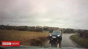 Outbrain Ad Example 31427 - Car Filmed On Wrong Side Of Road Near RAF Base