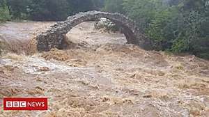 Outbrain Ad Example 57020 - Dramatic Footage Shows Carrbridge Flooding