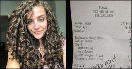 Yahoo Gemini Ad Example 33501 - Man Gets Note From Waitress After Wife Steps Out